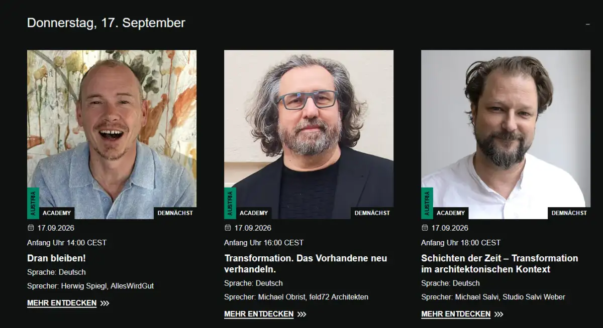 260909 architect A Twork Vorträge