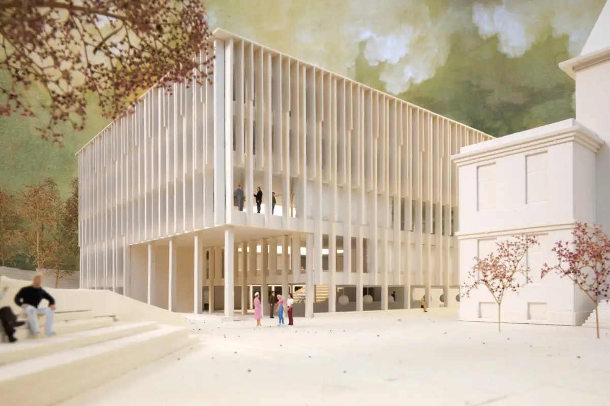 1714 UBW Schenker Salvi Weber Erweiterung Boku Campus Wien Modellfoto